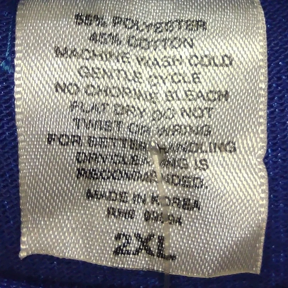 Stall & Dean Rucker Vintage Cougars Jersey Mens 2XL Royal Blue Yellow 8 R14-SSCG